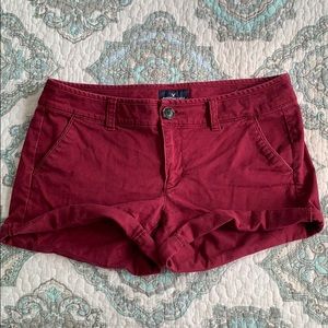 Maroon American Eagle shorts